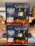 2 New portable and rechargeable flood lights