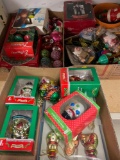 3 boxes vintage Christmas items, bubble lights, ice lights