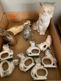 Collection of cat figurines