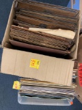 Two boxes of vintage record albums