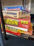 Stack of vintage board games