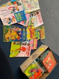 Box of vintage children?s books and comics