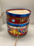Patriotic toy tin drum by: Ohio arts USA, J. Jenico USA