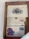 50 First Day letters posted 1947, 100th anniversary postage