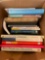 box of books, cookbooks