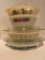 4 Pyrex/Fire King casseroles