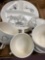 Set barbecue dishes, 6 grill plates, 8 mugs