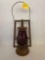 Dietz lantern with red glass