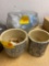 pottery crocks, punch bowls and cups