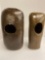 Pr weird pottery vases tallest 12 inches