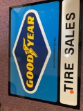 2 sided Goodyear sign