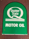 Quaker State Motor Oil curb sign, double sided