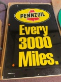 Pennzoil curb sign Double sided