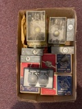 box of electrical vintage parts