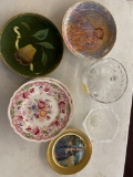 Johnson Bros Dorchester plates, religious collector plates, glassware
