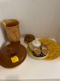 Weller pottery, miscellaneous vase kitchen items