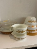 7 Pyrex dishes