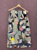 Handmade crazy quilt