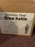 stainless steel brew kettle with box