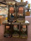 5 Duck Dynasty bobble heads, some talking