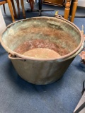 x large vintage copper apple butter pot very large diameter approximately 28
