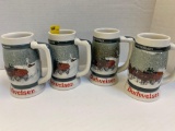 4 Clydesdale 50th anniversary steins