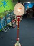 Snowman lamp post light