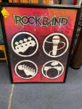 Rockband framed poster