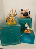 Walt Disney figurines, limited editions, Pluto, Mickey, etc