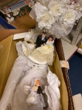 vintage wedding toppers and hat