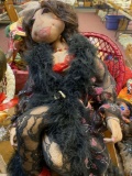 Seated vixen doll