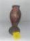 art pottery lamp base with swirl design