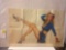 pinup girl posters blue lady, lady in red