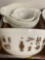 4 Pyrex early American bowls