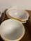 4 Pyrex butterfly gold bowls