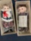 2 Precious Moments dolls and Precious Moments figurine