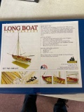 18th century long boat model kit