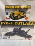 F7U-1 Cutlass plane & 1930 Ford Model A pickup model kits