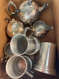 teapots, metal steins, and miscellaneous