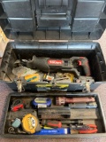 toolbox full of tools, some power