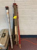 group of fishing rods