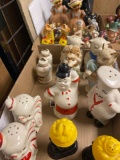 2 flats salt and pepper sets, Dumbo, Dutch girl etc