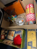 Tinker toys, vintage looming items, bingo, pitcher, etc.