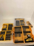 collection of DeWalt drill bits