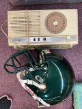 General Electric radio & football helmet