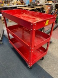 3 tier metal rolling cart