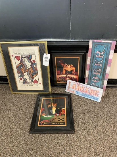 Casino wall pictures and art