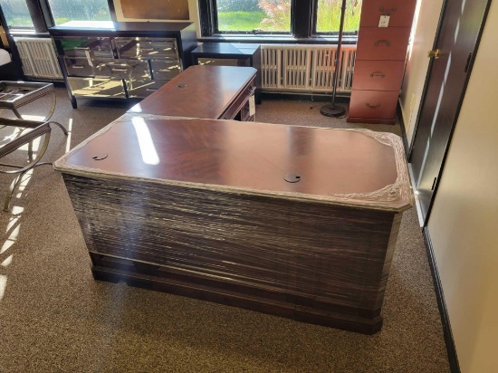Large 2 piece L shaped executive desk