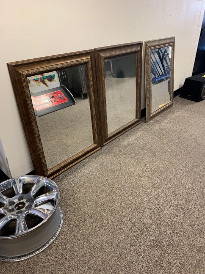 3 framed mirrors