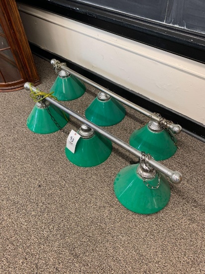 Pool table lights (2) plastic